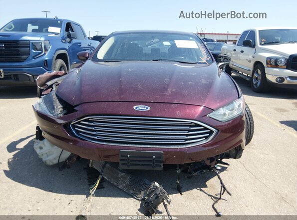 3FA6P0HD9HR398436 2017 FORD FUSION Бордовый Вид задней части салона