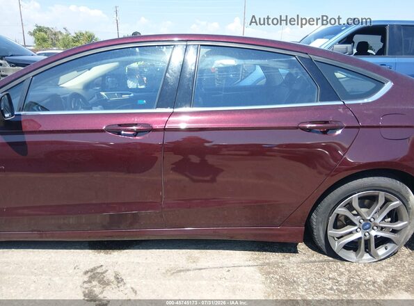 3FA6P0HD9HR398436 2017 FORD FUSION Бордовый 