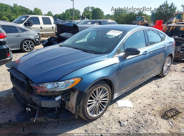 3FA6P0HD9JR195679 2018 FORD FUSION Синий Передняя левая четверть