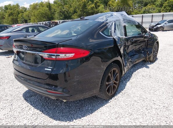 3FA6P0HD9JR200332 2018 FORD FUSION Black Trasero derecho