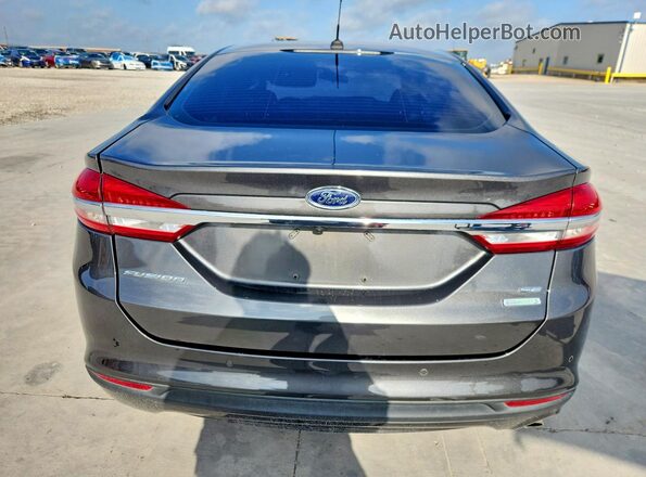 3FA6P0HD9JR218054 2018 FORD FUSION Серый Вид сзади