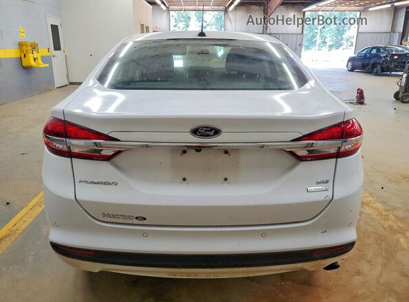 3FA6P0HD9JR237848 2018 FORD FUSION White Widok z tyłu