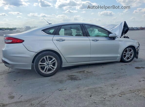3FA6P0HD9JR259624 2018 FORD FUSION Silver Rear right