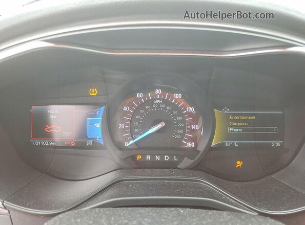 3FA6P0HD9LR104705 2020 FORD FUSION Gray Vista del cuadro de instrumentos