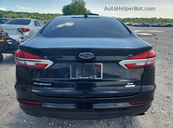 3FA6P0HD9LR191277 2020 FORD FUSION Black Вид ззаду