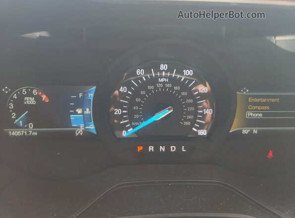 3FA6P0HD9LR191277 2020 FORD FUSION Black Вид щитка приладів