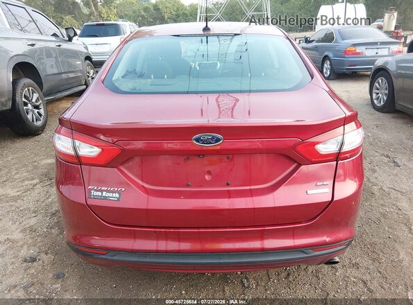 3FA6P0HDXGR185820 2016 FORD FUSION Red 