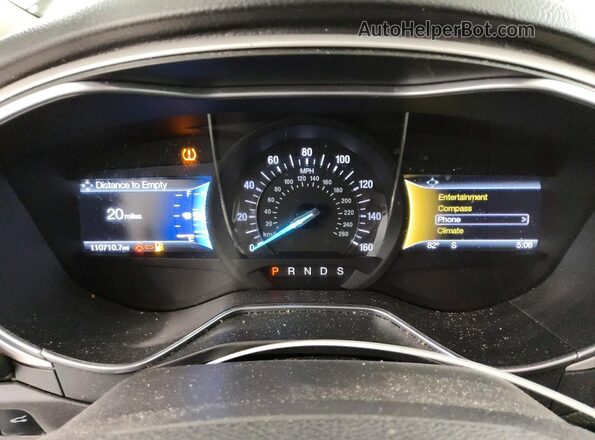 3FA6P0HDXGR225751 2016 FORD FUSION Серебряный Вид щитка приборов