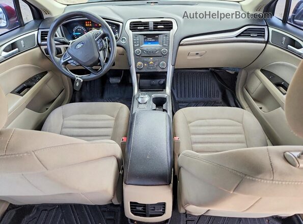 3FA6P0HDXHR137803 2017 FORD FUSION Burgundy Առջևի վահանակի տեսք