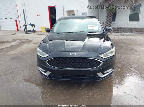 3FA6P0HDXHR250313 2017 FORD FUSION Black Вид щитка приладів