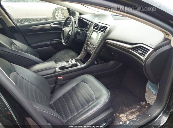 3FA6P0HDXHR250313 2017 FORD FUSION Black Вид салону спереду