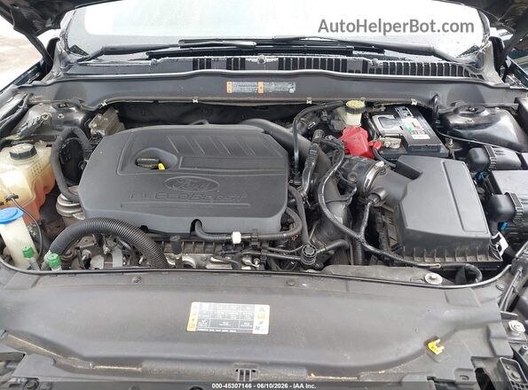 3FA6P0HDXHR250313 2017 FORD FUSION Black Вид ззаду