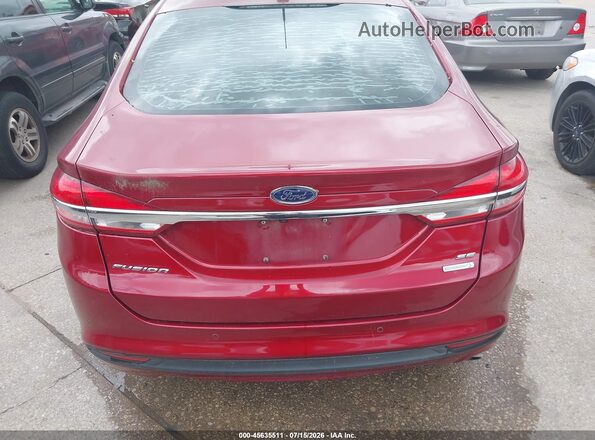 3FA6P0HDXHR370385 2017 FORD FUSION Красный 