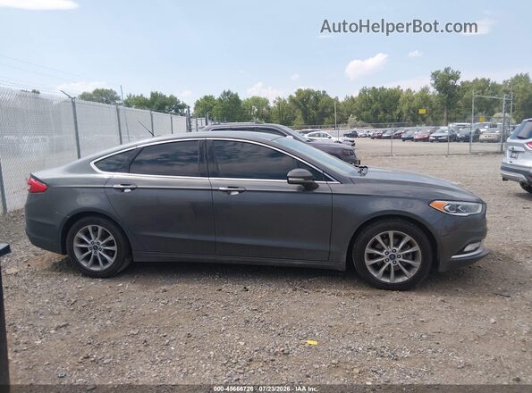 3FA6P0HDXHR407760 2017 FORD FUSION Gray უკანა სალონის ხედი