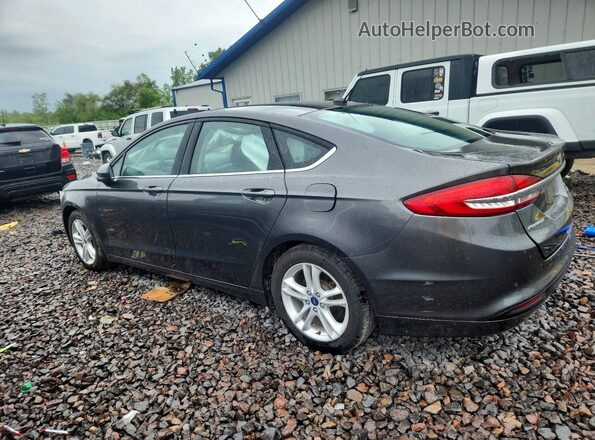 3FA6P0HDXJR217818 2018 FORD FUSION Gray Tył lewy