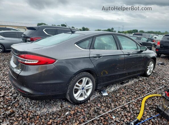 3FA6P0HDXJR217818 2018 FORD FUSION Gray Tył prawy