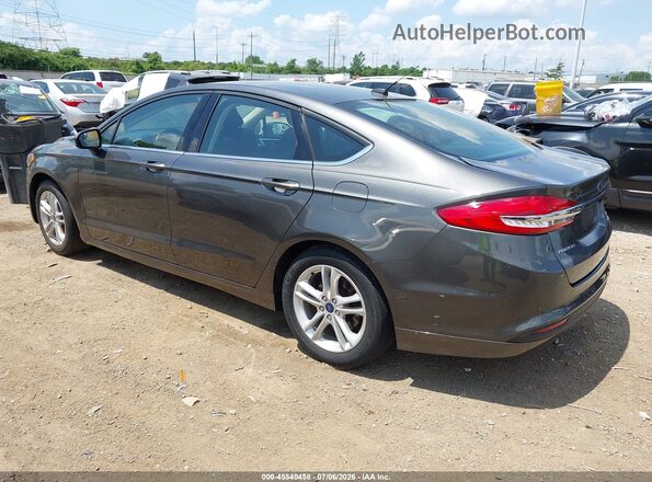 3FA6P0HDXJR284127 2018 FORD FUSION Gray Rear left