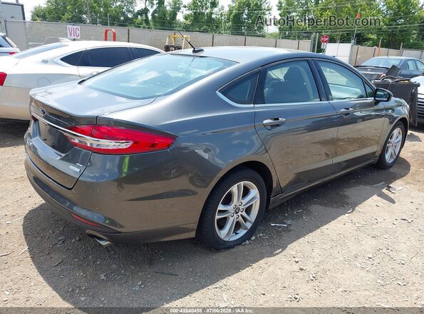 3FA6P0HDXJR284127 2018 FORD FUSION Gray Rear right