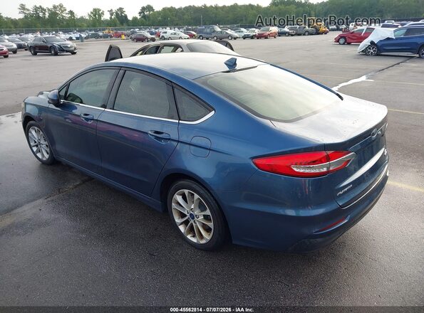 3FA6P0HDXKR203533 2019 FORD FUSION Blue Հետևի ձախ