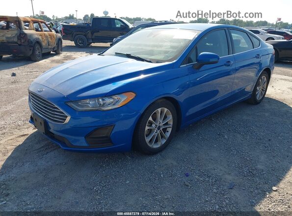 3FA6P0HDXLR105863 2020 FORD FUSION Синий Передняя левая четверть