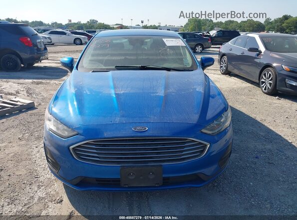 3FA6P0HDXLR105863 2020 FORD FUSION Синий Вид щитка приборов
