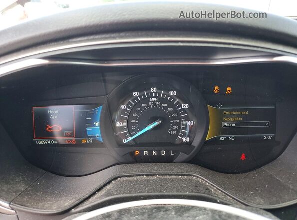 3FA6P0HDXLR251356 2020 FORD FUSION Темно-бордовый Вид щитка приборов