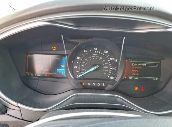 3FA6P0K90GR118955 2016 FORD FUSION Gray Սարքավորումների վահանակի տեսք