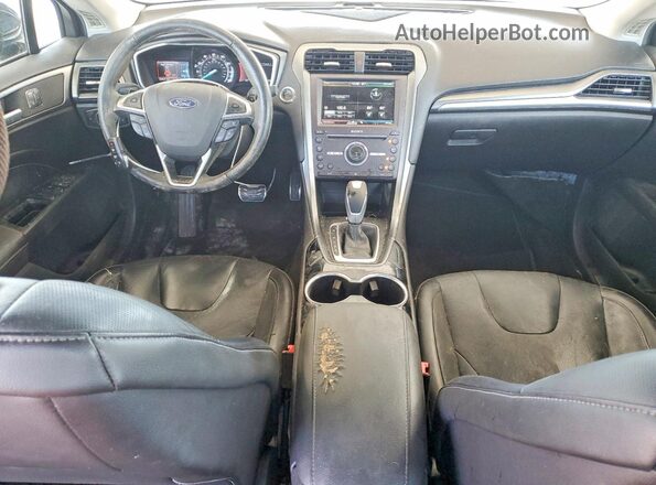 3FA6P0K90GR390003 2016 FORD FUSION Black Widok deski rozdzielczej