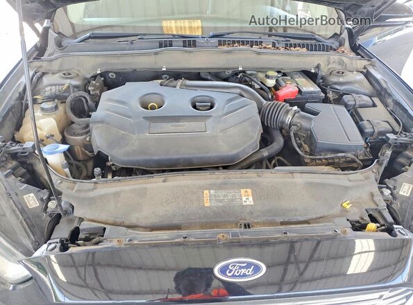 3FA6P0K90GR390003 2016 FORD FUSION Black Widok wnętrza z tyłu