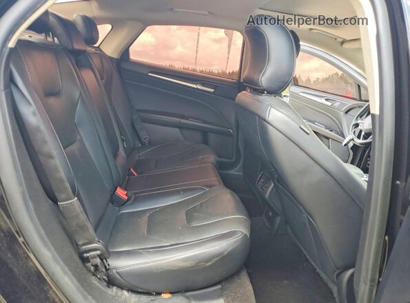 3FA6P0K90KR253085 2019 FORD FUSION Black Widok tylnych siedzeń