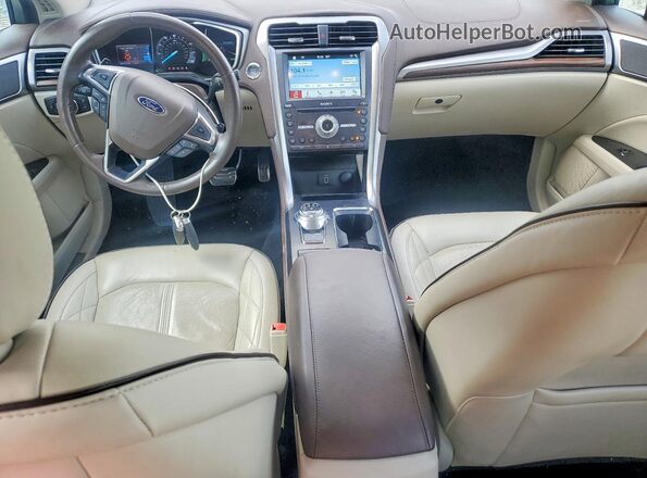 3FA6P0K91JR106904 2018 FORD FUSION Tan Widok deski rozdzielczej