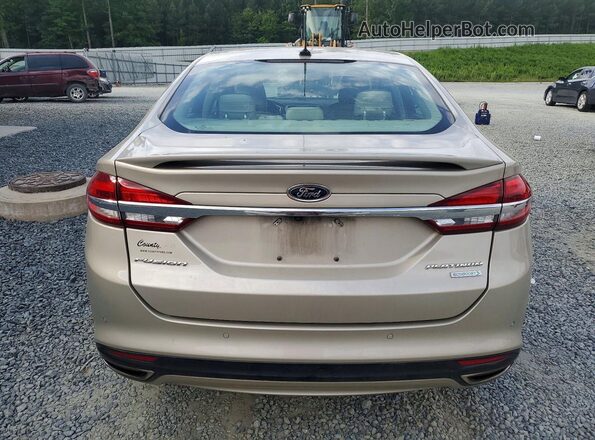 3FA6P0K91JR106904 2018 FORD FUSION Tan Widok z tyłu