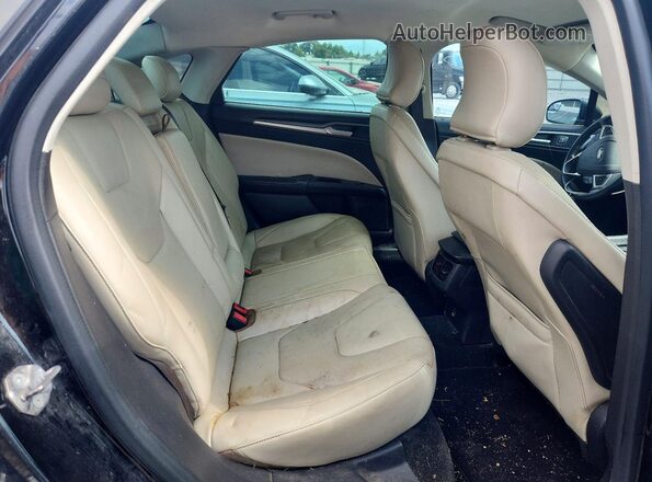 3FA6P0K92GR197691 2016 FORD FUSION Black Widok tylnych siedzeń