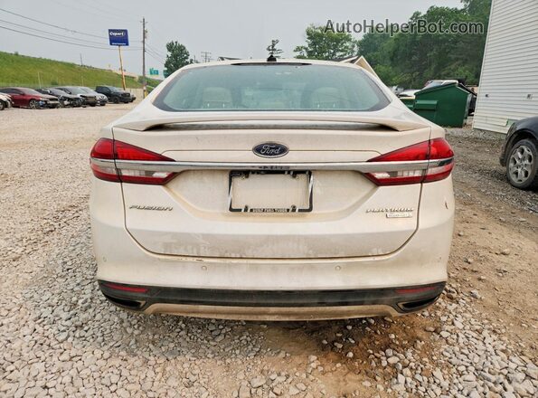 3FA6P0K92HR136830 2017 FORD FUSION White უკანა ხედი