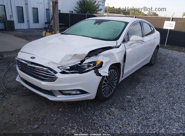 3FA6P0K92HR137945 2017 FORD FUSION White Առջևի ձախ երեք քառորդ տեսարան