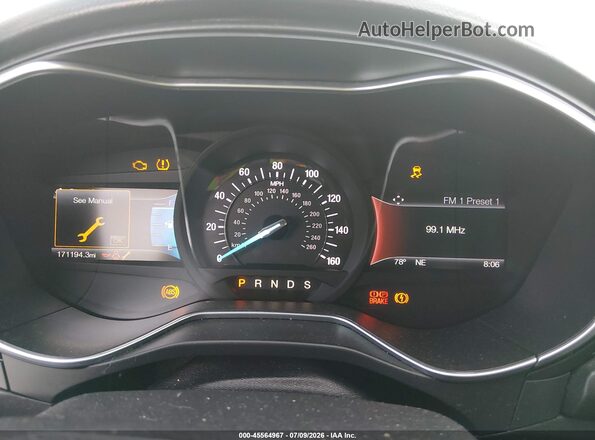 3FA6P0K92HR137945 2017 FORD FUSION White Հետևի նստատեղերի տեսք