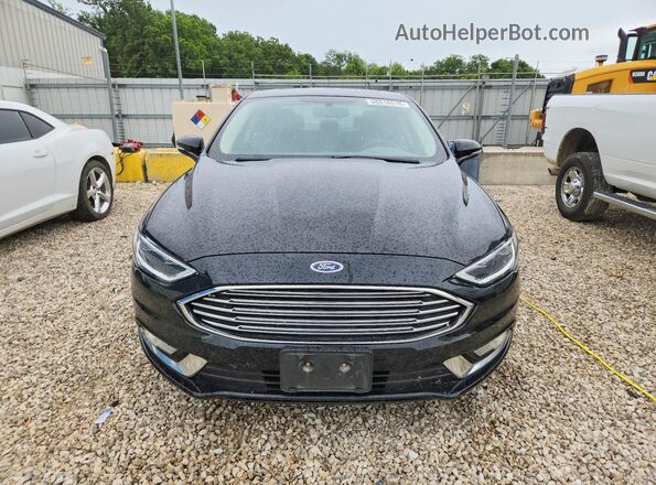 3FA6P0K92JR176718 2018 FORD FUSION Black Вид спереду