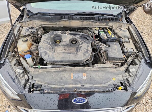 3FA6P0K92JR176718 2018 FORD FUSION Black Вид задньої частини салону