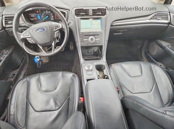 3FA6P0K92JR176718 2018 FORD FUSION Black Вид панелі приладів