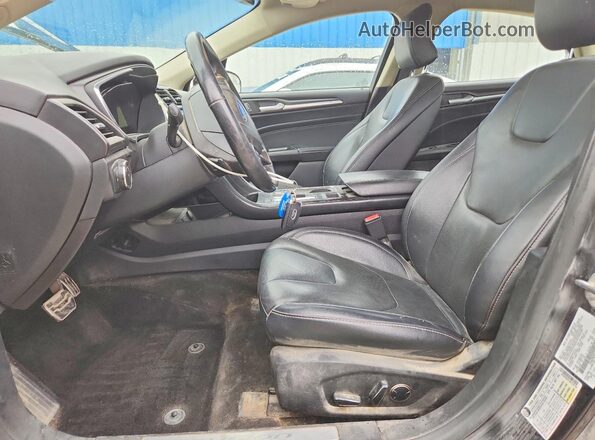 3FA6P0K92JR176718 2018 FORD FUSION Black Вид салону спереду