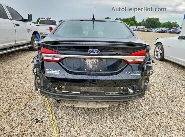 3FA6P0K92JR176718 2018 FORD FUSION Black Вид ззаду