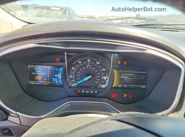 3FA6P0K93HR131717 2017 FORD FUSION Blue Vista del cuadro de instrumentos