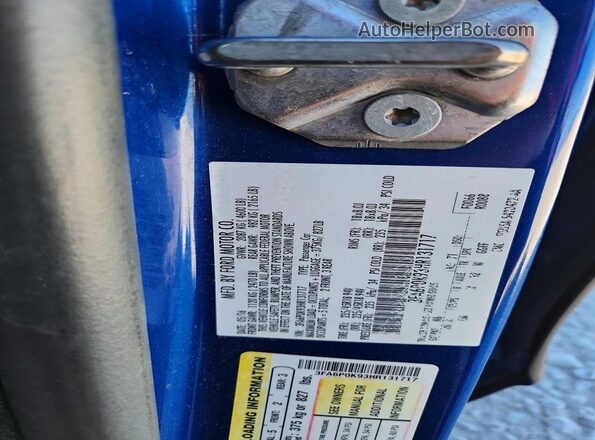 3FA6P0K93HR131717 2017 FORD FUSION Blue Vista del compartimento del motor