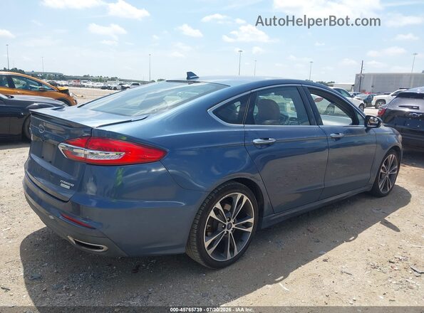 3FA6P0K94KR241473 2019 FORD FUSION Blue Trasero derecho