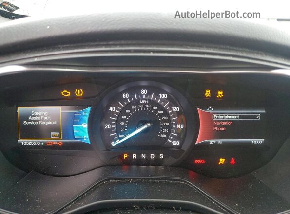 3FA6P0K94LR152701 2020 FORD FUSION Black Instrument cluster view