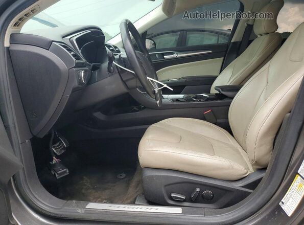 3FA6P0K95GR149120 2016 FORD FUSION Серый Вид салона спереди
