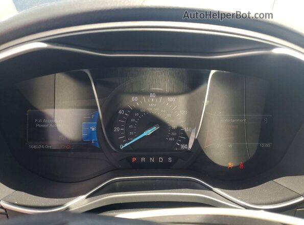 3FA6P0K95GR387632 2016 FORD FUSION Black Vista del cuadro de instrumentos