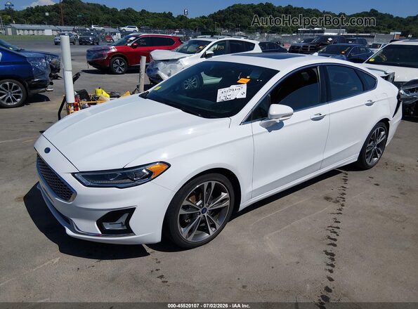 3FA6P0K95LR128018 2020 FORD FUSION Белый Передняя левая четверть