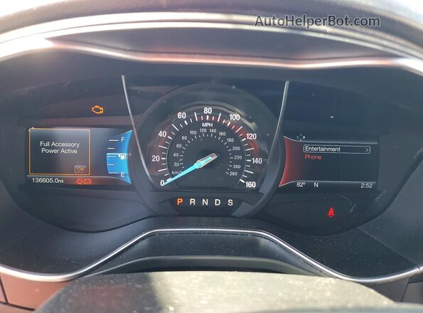 3FA6P0K96HR158796 2017 FORD FUSION Maroon ხელსაწყოთა პანელის ხედი