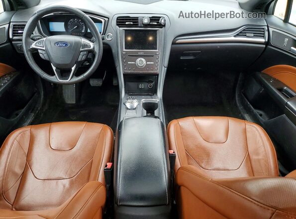 3FA6P0K96LR174845 2020 FORD FUSION White Вид панелі приладів
